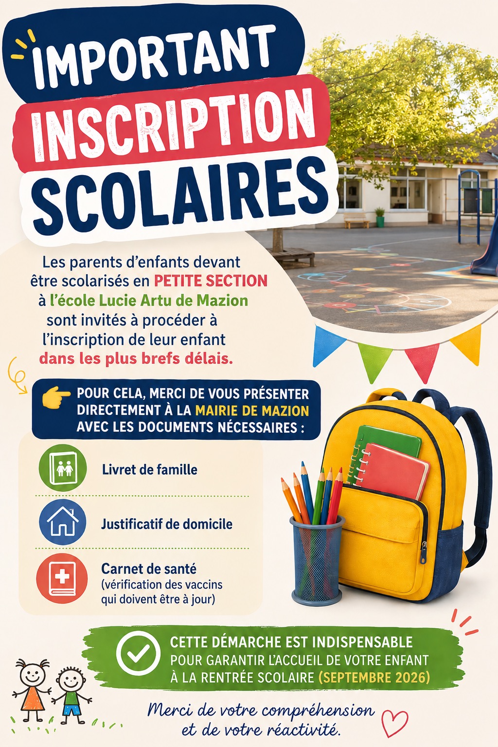 inscription scolaire